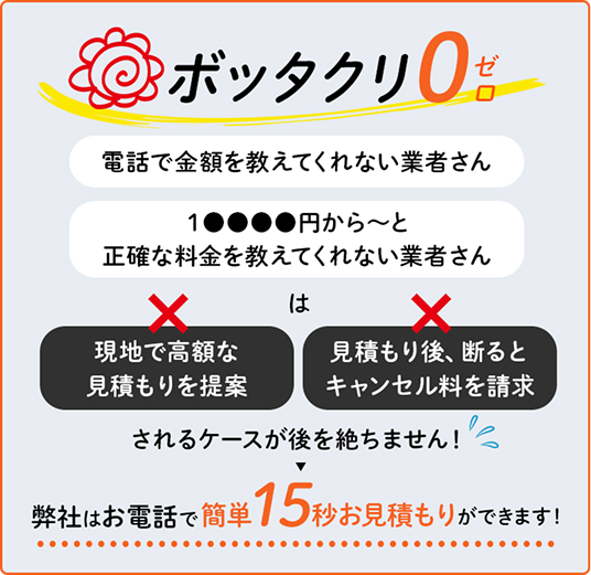 深夜料金0円です!緊急対応可能な業者さんは、深夜料金が別途30%加算されることが多いですが、弊社は24時間365日0円です!!